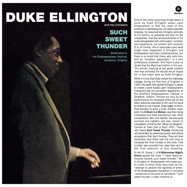 Duke Ellington - Such Sweet Thunder in the group VINYL / Jazz/Blues at Bengans Skivbutik AB (3931558)