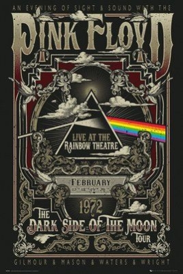 PINK FLOYD - Rainbow Theatre poster in the group CDON - Exporterade Artiklar_Manuellt / Merch_CDON_exporterade at Bengans Skivbutik AB (3939638)