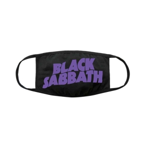 Black Sabbath - Wavy Logo Bl Face Mask in the group OTHER / Merch Face Masks at Bengans Skivbutik AB (3940236)