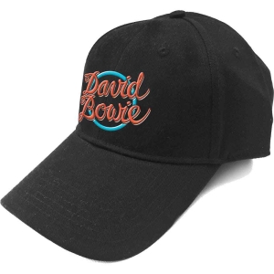 David Bowie - 1978 World Tour Logo Bl Baseball C in the group OTHER / Merch Caps and Hats at Bengans Skivbutik AB (3943257)