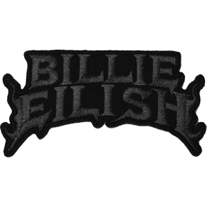 Billie Eilish - Flame Bl Woven Patch in the group MERCHANDISE / Merch / Pop-Rock at Bengans Skivbutik AB (3943679)