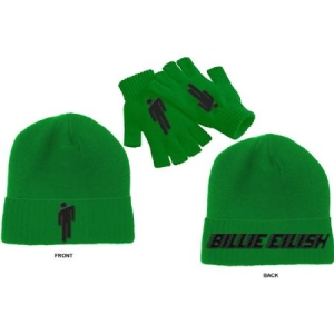 Billie Eilish - Billie Eilish Unisex Beanie Hat & Glove Set : Blohsh in the group OTHER / Merch New Items at Bengans Skivbutik AB (3944371)