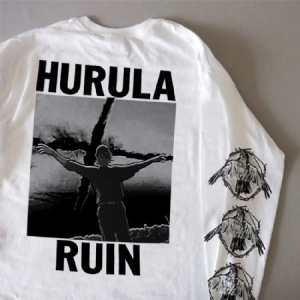 Hurula - Longsleeve Tro på er ruin vit in the group OUR PICKS / Recommended T-shirts at Bengans Skivbutik AB (3953288r)