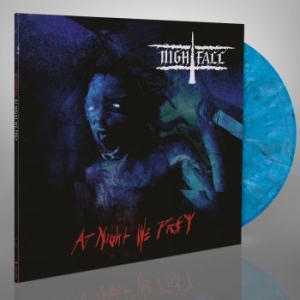 Nightfall - At Night We Prey (Blue Vinyl Lp) in the group VINYL / Hårdrock/ Heavy metal at Bengans Skivbutik AB (3957259)