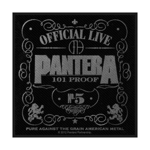 Pantera - Official Live 101% Proof Standard Patch in the group MERCHANDISE / Patch / Heavy Metal at Bengans Skivbutik AB (3959996)
