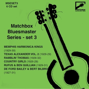 Various Composers - Matchbox Bluesmaster Series, Set 3: in the group CD / Blues,Jazz at Bengans Skivbutik AB (3988855)