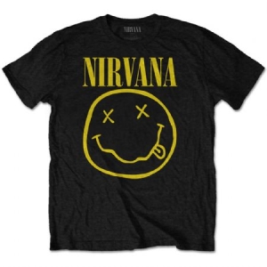 Nirvana - Yellow Smiley Tee in the group CDON - Exporterade Artiklar_Manuellt / T-shirts_CDON_Exporterade at Bengans Skivbutik AB (4018998)