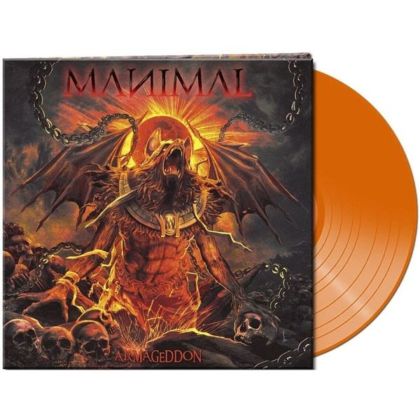 Manimal - Armageddon (Orange Vinyl Lp) in the group VINYL / Hårdrock/ Heavy metal at Bengans Skivbutik AB (4029696)