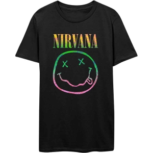 Nirvana - Sorbet Ray Happy Face Uni Bl  in the group MERCHANDISE / T-shirt / Pop-Rock at Bengans Skivbutik AB (4042882r)