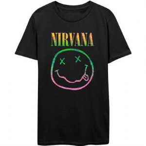Nirvana - Nirvana Unisex Tee : Sorbet Ray Smiley in the group OTHER / Merch New Items at Bengans Skivbutik AB (4042885)
