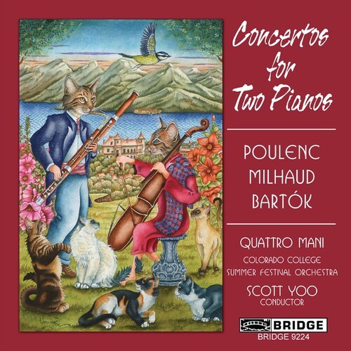 Poulenc/Milhaud - Concertos For 2 Pianos in the group CD / Klassiskt at Bengans Skivbutik AB (4045623)