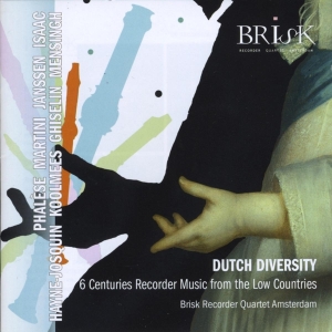 Brisk Recorder Quartet/Marcel Beekman - Dutch Diversity in the group CD / Klassiskt,Övrigt at Bengans Skivbutik AB (4046148)