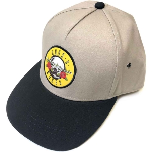 Guns N Roses - Circle Logo Sand/Bl Snapback C in the group MERCHANDISE / Merch / Hårdrock at Bengans Skivbutik AB (4049405)