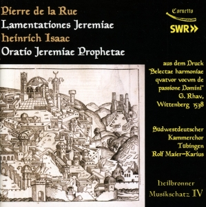 Maier-Karius Suedwestdeutscher Kammerorc - Lamentationes Jeremiae in the group CD / Klassiskt,Övrigt at Bengans Skivbutik AB (4050188)