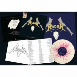 Razor - Custom Killing (Splatter Vinyl Lp) in the group VINYL / Hårdrock/ Heavy metal at Bengans Skivbutik AB (4053507)