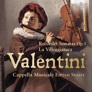 Valentini Roberto - Recorder Sonatas, Op. 5 And La Vill in the group Externt_Lager /  at Bengans Skivbutik AB (4073965)