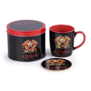 Queen - Queen (Logo) Mug & Coaster In Tin in the group OUR PICKS / Recommended Merch at Bengans Skivbutik AB (4081906)