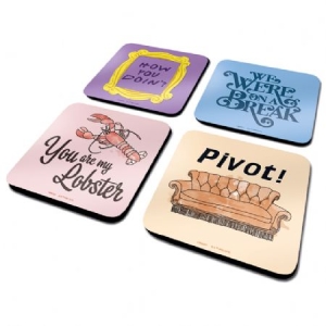 Friends - Friends (Quotes) 4 Coaster Set in the group CDON - Exporterade Artiklar_Manuellt / Merch_CDON_exporterade at Bengans Skivbutik AB (4082068)