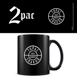 2Pac - Tupac Shakur (Trust Nobody) Black Coffee Mug in the group OTHER / CDON - Exporterade Artiklar_Manuellt / Merch_CDON_exporterade at Bengans Skivbutik AB (4086506)