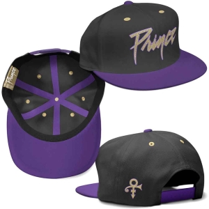 Prince - Gold Logo & Symbol Purp/Bl Snapback C in the group MERCHANDISE / Merch / RnB-Soul at Bengans Skivbutik AB (4086512)