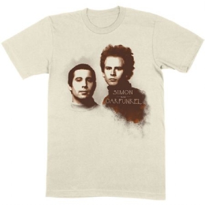 Simon & Garfunkel - Simon & Garfunkel Uisex Tee : Faces in the group MERCH / T-Shirt / Summer T-shirt 23 at Bengans Skivbutik AB (4086513r)