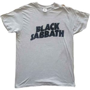 Black Sabbath - Black Sabbath Unisex T-Shirt : Black Wavy Logo in the group CDON - Exporterade Artiklar_Manuellt / T-shirts_CDON_Exporterade at Bengans Skivbutik AB (4130268r)