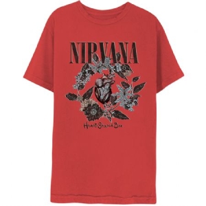 Nirvana - Heart-Shaped Box Red T-Shirt in the group MERCHANDISE / T-shirt / Pop-Rock at Bengans Skivbutik AB (4130281r)
