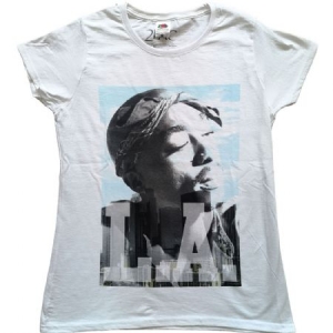 2Pac - Tupac ladies T-Shirt : LA Skyline in the group CDON - Exporterade Artiklar_Manuellt / T-shirts_CDON_Exporterade at Bengans Skivbutik AB (4140399r)