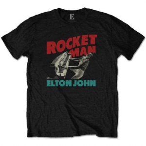 Elton John - Unisex T-Shirt: Rocketman Piano in the group OUR PICKS / Recommended T-shirts at Bengans Skivbutik AB (4141090r)