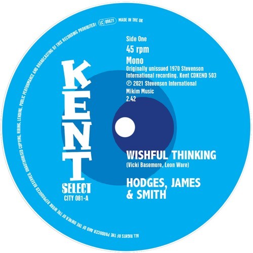 Hodges James & Smith / Weston Kim - Wishful Thinking / It Takes A Lotta in the group VINYL / RNB, Disco & Soul at Bengans Skivbutik AB (4142424)
