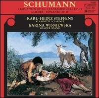 Schumann Robert - 3 Romanzen, Op. 94 / Fantasiestücke in the group Externt_Lager /  at Bengans Skivbutik AB (4166705)