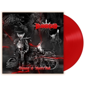Blood God - Demons Of Rock N Roll (Red Vinyl Lp in the group VINYL / Hårdrock at Bengans Skivbutik AB (4167179)