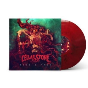 Cellar Stone - Rise & Fall (Red/Black Marbled Viny in the group VINYL / Hårdrock at Bengans Skivbutik AB (4167184)