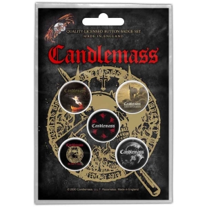 Candlemass - The Door To Doom Button Badge Pack in the group MERCHANDISE / Accessoarer / Hårdrock at Bengans Skivbutik AB (4168412)