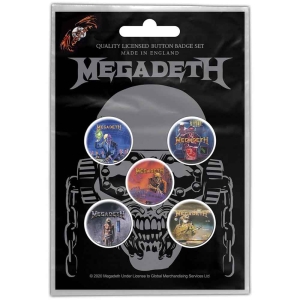Megadeth - Vic Rattlehead Button Badge Pack in the group MERCHANDISE / Accessoarer / Hårdrock at Bengans Skivbutik AB (4168413)