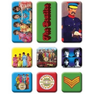 The Beatles - Sgt Pepper 9 Piece Set Magnet in the group Minishops / Beatles at Bengans Skivbutik AB (4168429)