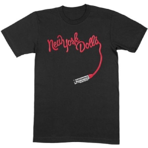 New York Dolls - Unisex T-Shirt: Lipstick Logo in the group MERCH / T-Shirt / Summer T-shirt 23 at Bengans Skivbutik AB (4168507r)