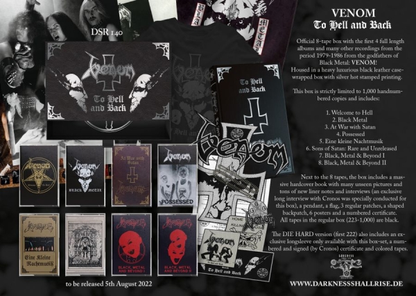 Venom - To Hell And Back (8 Mc Box) in the group Hårdrock at Bengans Skivbutik AB (4177320)