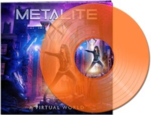 Metalite - A Virtual World (Clear Orange Vinyl in the group VINYL / Hårdrock at Bengans Skivbutik AB (4182116)