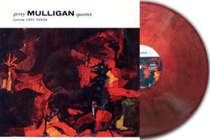 Mulligan Gerry Quartet - Featuring Chet Baket (Marble Red) in the group VINYL / Jazz/Blues at Bengans Skivbutik AB (4183165)