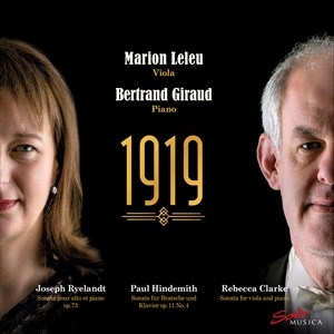 Clarke Rebecca Hindemith Paul R - Clarke, Hindemith & Ryelandt: 1919 in the group CD / Klassiskt at Bengans Skivbutik AB (4186908)