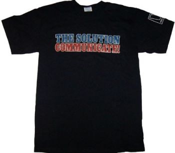 Solution The - T/S Communicate! (Xl) in the group MERCHANDISE / Merch / Pop-Rock at Bengans Skivbutik AB (4192877)