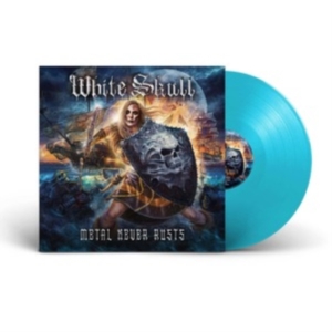 White Skull - Metal Never Rusts (Curacao Vinyl Lp in the group VINYL / Hårdrock at Bengans Skivbutik AB (4194233)