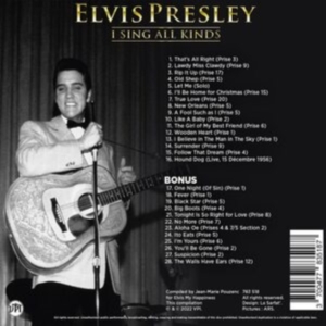 Elvis Presley - I Sing All Kinds in the group CD / Pop-Rock,Övrigt at Bengans Skivbutik AB (4199155)