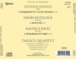 Hough Stephen Dutilleux Henri R - String Quartets in the group Externt_Lager /  at Bengans Skivbutik AB (4204177)