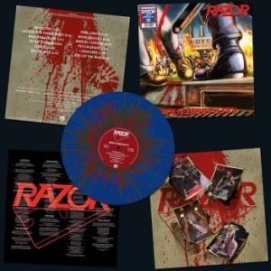 Razor - Open Hostility (Blue/Gold/Red Splat in the group VINYL / Hårdrock/ Heavy metal at Bengans Skivbutik AB (4206847)