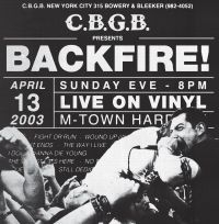 Backfire! - Live At Cbgb in the group CD / Pop-Rock at Bengans Skivbutik AB (4208288)