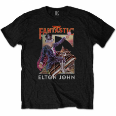 Elton John - Unisex T-Shirt: Captain Fantastic in the group OTHER / Övrigt / at Bengans Skivbutik AB (4212458r)