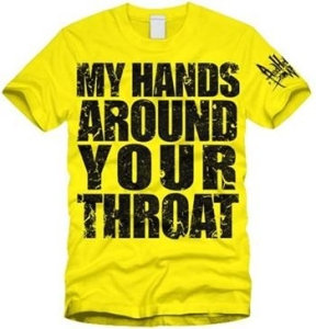 And Hell Followed With - T/S Throat - Yellow (S) in the group MERCHANDISE / Merch / Hårdrock at Bengans Skivbutik AB (4213746)