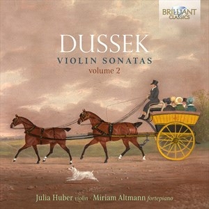 Dussek Johann Ladislaus - Violin Sonatas, Vol. 2 in the group Externt_Lager /  at Bengans Skivbutik AB (4216583)